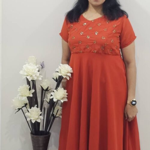 Red Ethnic Churidar
